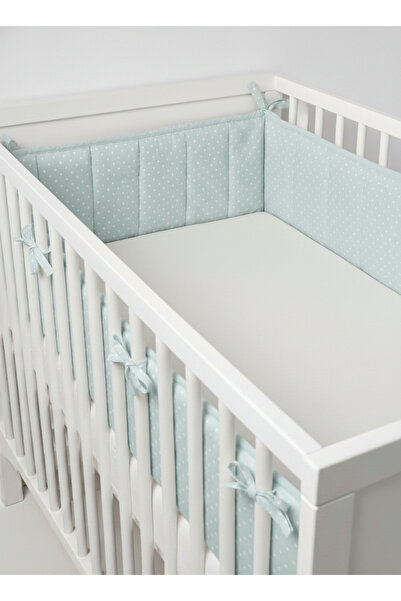 ngn collection واقي جانبي للسرير 100% قطن 60×120 سم حماية جانبية منقطة لحافة ...