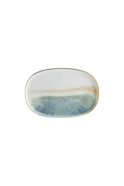 Bonnami Bonna Fium Hygge Porselen Oval Servis Tabağı 34 cm - Doğal Dokulu Mod...