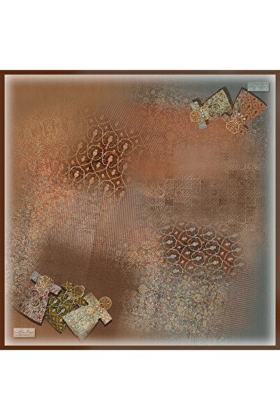 LA BOUTIQUE 2481-01 Twill Silk 90X90