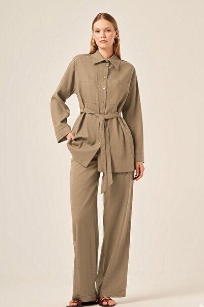 FTZ WOMEN طقم نسائي مكون من قطعتين مينك 31159