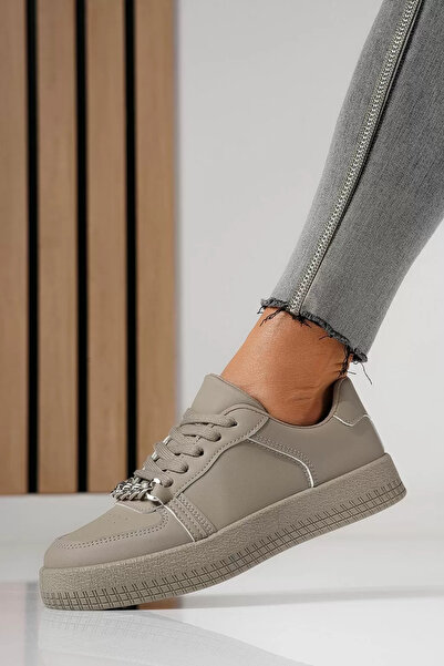 Zaira Adidasi dama gri din piele ecologica Olivia #24168 - 40