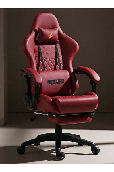 DROGO Ergonomic Gaming Chair with Footrest, Adjustable Armrest & Reclining Ba...