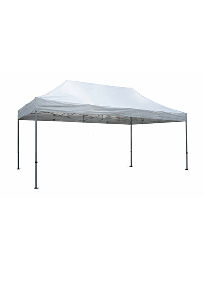 NO BRAND Cort, Pavilion pliabil 3x4,5m, structura metalica, impermeabil, Alb