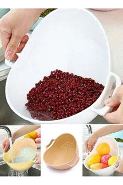 Generic مصفاة سميكة ومتينة لغسل الفاكهة والأرز