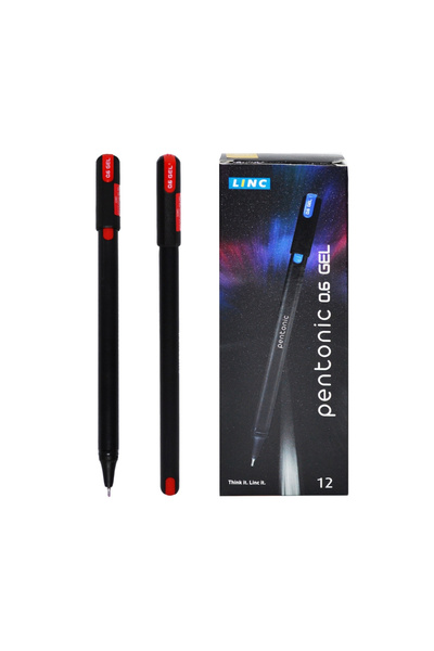 Linc Pix cu gel Pentonic, mina rosie 856RED Red-Linc