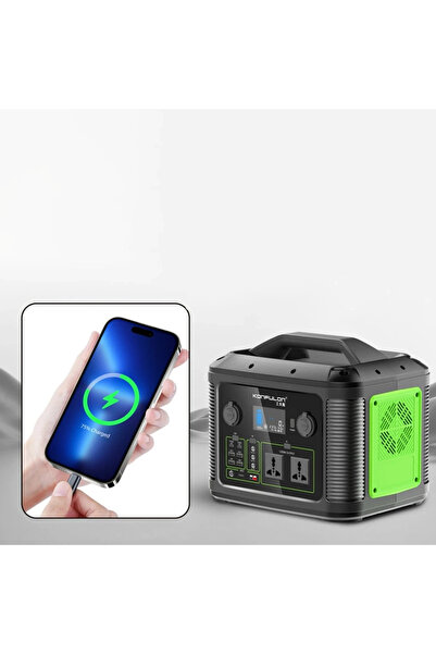 Markafon Konfulon CN06 Powerbank 1200W 315.000 mAh Kamp Şarj 60W PD - Siyah A...