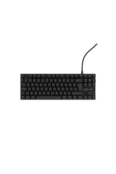 HAWK HK410 Mekanik Mavi Switch 19 Mod RGB Kablolu Siyah TKL Türkçe Gaming Klavye