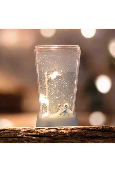 AHİRA Romantik Sevgililer Ledli Sokak Lambası Kar Vanus 17 x 10 cm