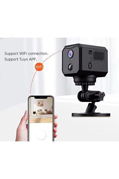 SpyGadget Mini Camera WIFI,PTZ 330 grade,Standby 30 zile,Night Vision,2K,Detectie Miscare PIR