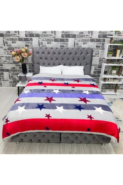 OEM Κουβέρτα διπλού κρεβατιού, Πολύχρωμο σχέδιο, 200x230εκ.