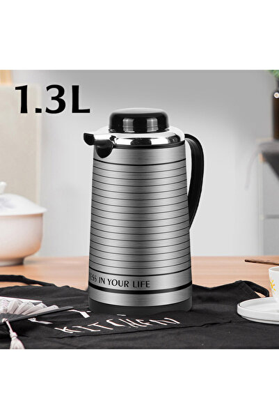 TaqwaMart Insulated water bottle, 1.3 liters, suitable for tea and coffee.