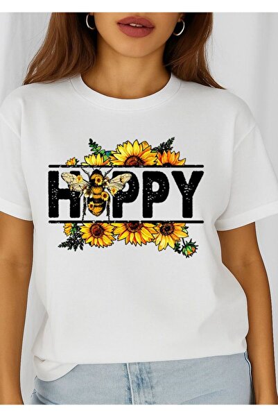 OEM Tricou de damă 100% bumbac Happy