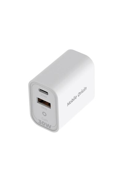 Mobile Origin Încărcător MO14 GaN 30W, USB/USB-C, alb
