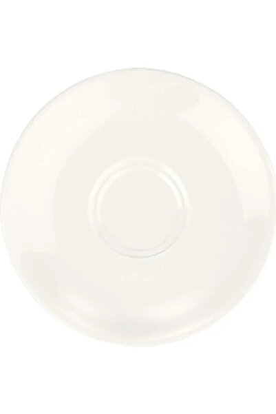 Bonnami Bonna Gourmet Porselen Kahve Fincanı Tabağı 16 cm - Premium Beyaz Sun...