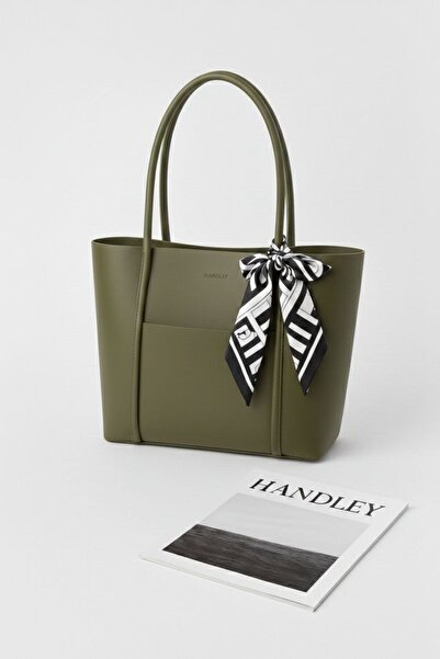 Handley Geantă de umăr de lux cu eșarfă