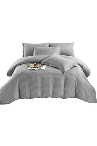 JOJO HOME Double Bed Linen Set, Jojo Home, Damask with Elastic, 6 Pieces, 2 P...