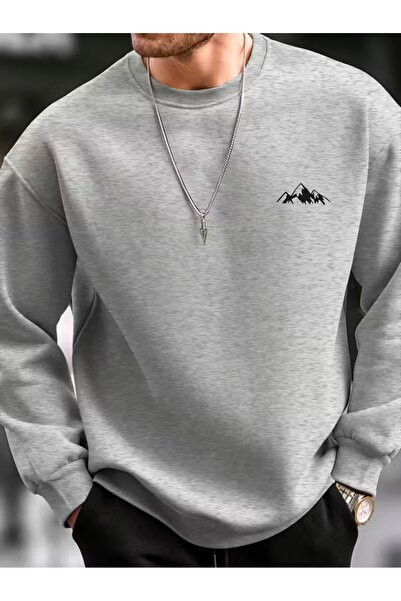 WOODROFFE Minimal DAğ cu imprimeu pentru bărbați, negru gri supradimensionat ...