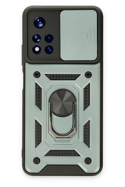 Hulyomer Hub حافظة هوليومر شاومي بوكو ام 4 برو 5 جي من السيليكون مع حلقة عدسة...