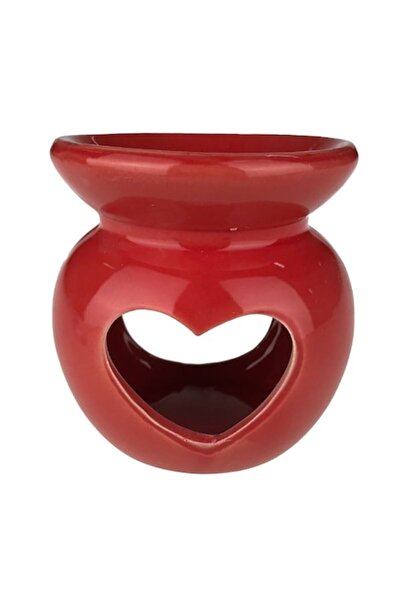 OEM Candle Holder, Ceramic, Heart-Shaped Cutout, 10x10 cm