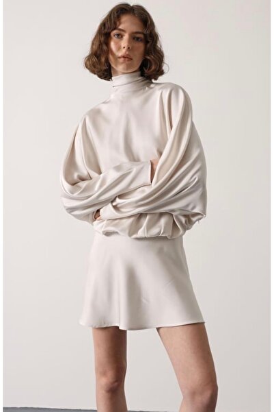 St boutique Saten Mini Elbise