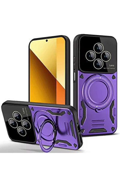 BSN STİL غطاء حماية للكاميرا من BSNSHOP لهاتف شاومي ريدمي 14C مع حامل - أرجوا...