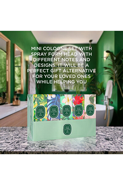 Eyüp Sabri Tuncer مجموعة رقم 3 كولونيا بروائح | الغاردينيا | الغابات | الياسم...