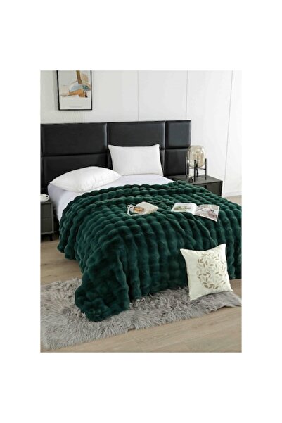 JOJO HOME Lux Model Blanket, Artificial Rabbit Fur, with Zipper, 200x230cm, U...