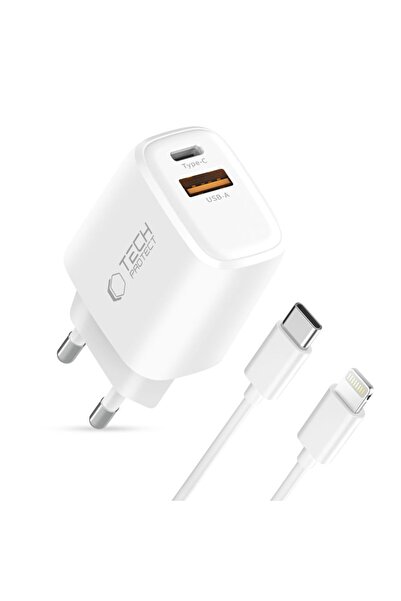 Tech-Protect 45W GaN Charger PD 3.0 QC 3.0 Dual USB