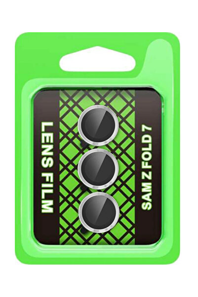 BSN STİL عدسة كاميرا معدنية من BSNSHOP لهاتف سامسونج جالاكسي Z فولد 7 - فضي 1...