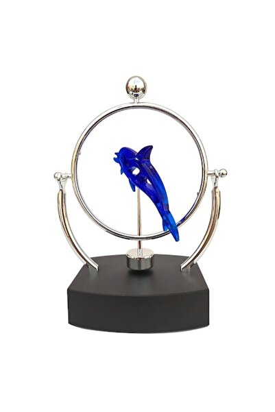 OEM Plastic Perpetuum Mobile Decoration with Dolphin, 14x18 cm
