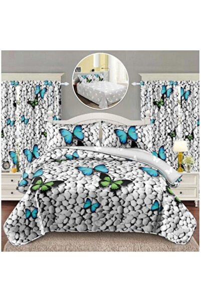 OEM Bedding and Curtains Set, 6 Pieces, 1 Person, 160x230cm, Elegant Finet, S...