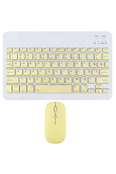 NovStrap Samsung Galaxy Tab A11 / A11 Plus ile Uyumlu Türkçe Q Bluetooth Klav...