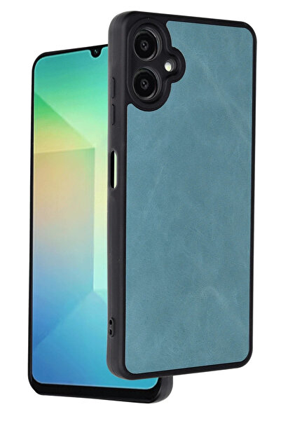 BSN STİL Bsnshop Samsung Galaxy A06 Case Aras Leather Cover - Light Green 105...