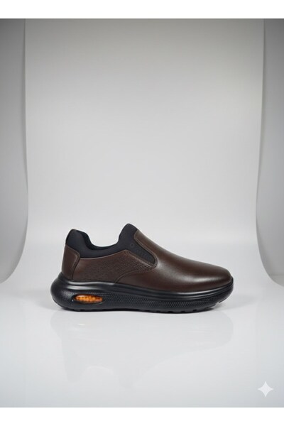 Voyager Stretch Compressed Foam Sole Orthopedic Leather Men's Shoes M416