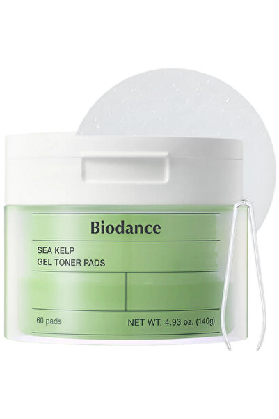 Biodance وسادات تونر جل عشب البحر لترطيب البشرة وتهدئتها والعناية بالمسام