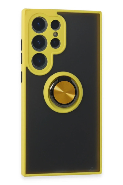 Hulyomer Hub غطاء سيليكون لهاتف سامسونج جالاكسي S24 ألترا من هوليومر مع حلقة ...