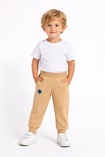 Kidddio Erkek Çocuk Pamuklu Eşofman Altı 2-3-4-5 Yaş, Örme 2 İp, Rahat Kesim