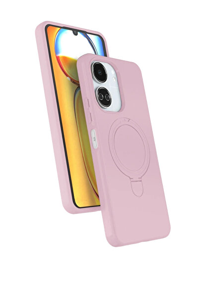 Hulyomer Hub غطاء حماية هوليومر شاومي ريدمي 13C مع حامل ماج سيف - وردي فاتح 1...