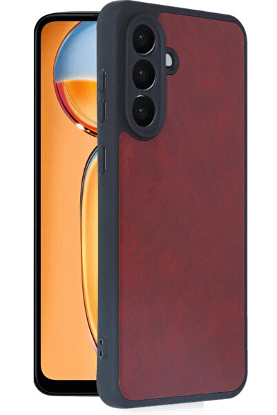 BSN STİL Bsnshop Samsung Galaxy A36 Case Aras Leather Cover - Claret Red 1058986