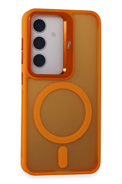 BSN STİL غطاء BSNSHOP لهاتف سامسونج جالاكسي S24 مع عدسة مسطحة ومتوافق مع ماج ...