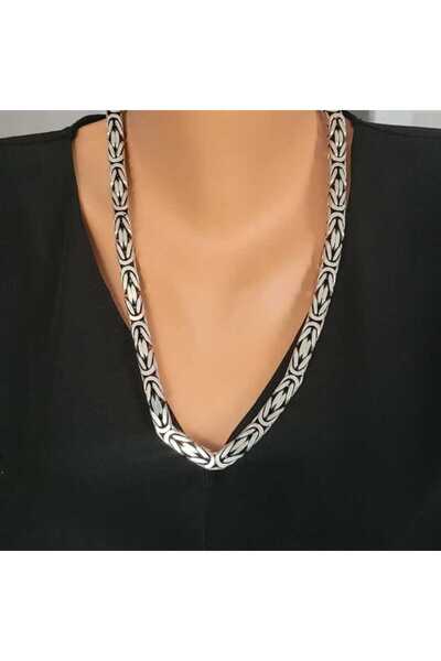 Nusret Takı 925 Ayar Gümüş Kalın Kral Zincir Kolye