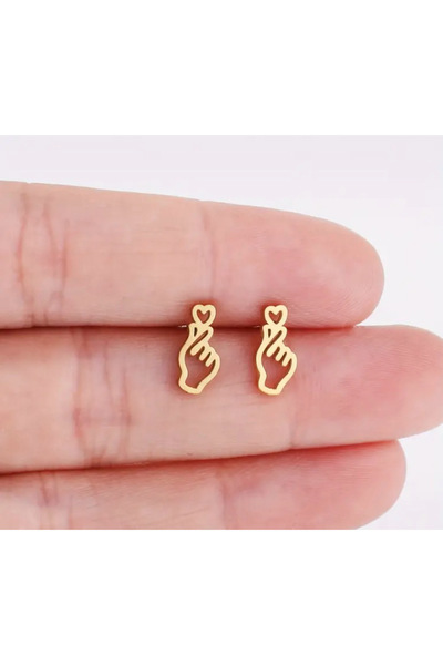 Petek Collection Minimal 316L Stainless Steel Nail Earrings