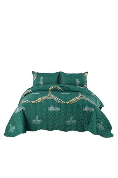 OEM Cuvertură și 2 fețe de pernă, pentru pat dublu, 3 piese, imprimeu elegant...