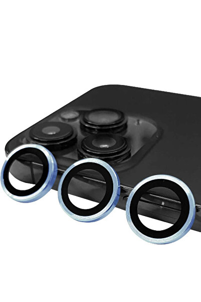 BSN STİL عدسة كاميرا BSNSHOP 13 Pro Max Raze Metal - أزرق 1058986