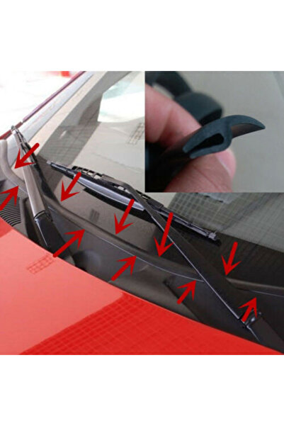 Avex Cheder auto pentru parbriz din cauciuc, culoare neagra, lungime 2m