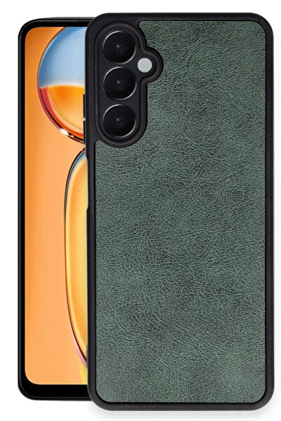 BSN STİL Bsnshop Samsung Galaxy A26 Case Aras Leather Cover - Dark Green 1058986