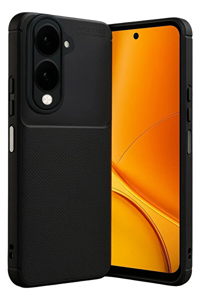 BSN STİL غطاء كربون بتركيز تلقائي من BSNSHOP لهاتف Vivo Y29S - أسود 1058986