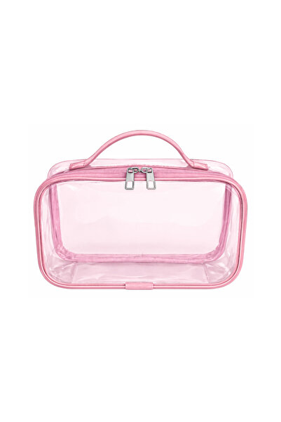 Maykis Transparent Travel and Organized Makeup Bag on All Sides