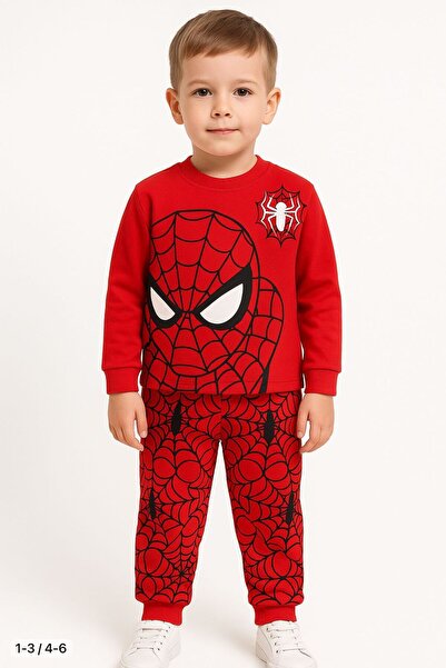 GENELEC Örümcek adam desenli çocuk eşofman takımı 1-6 yaş