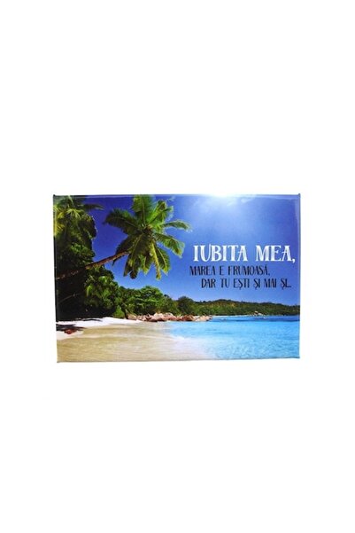OEM Magnet with images of the seaside and dedications for the beloved